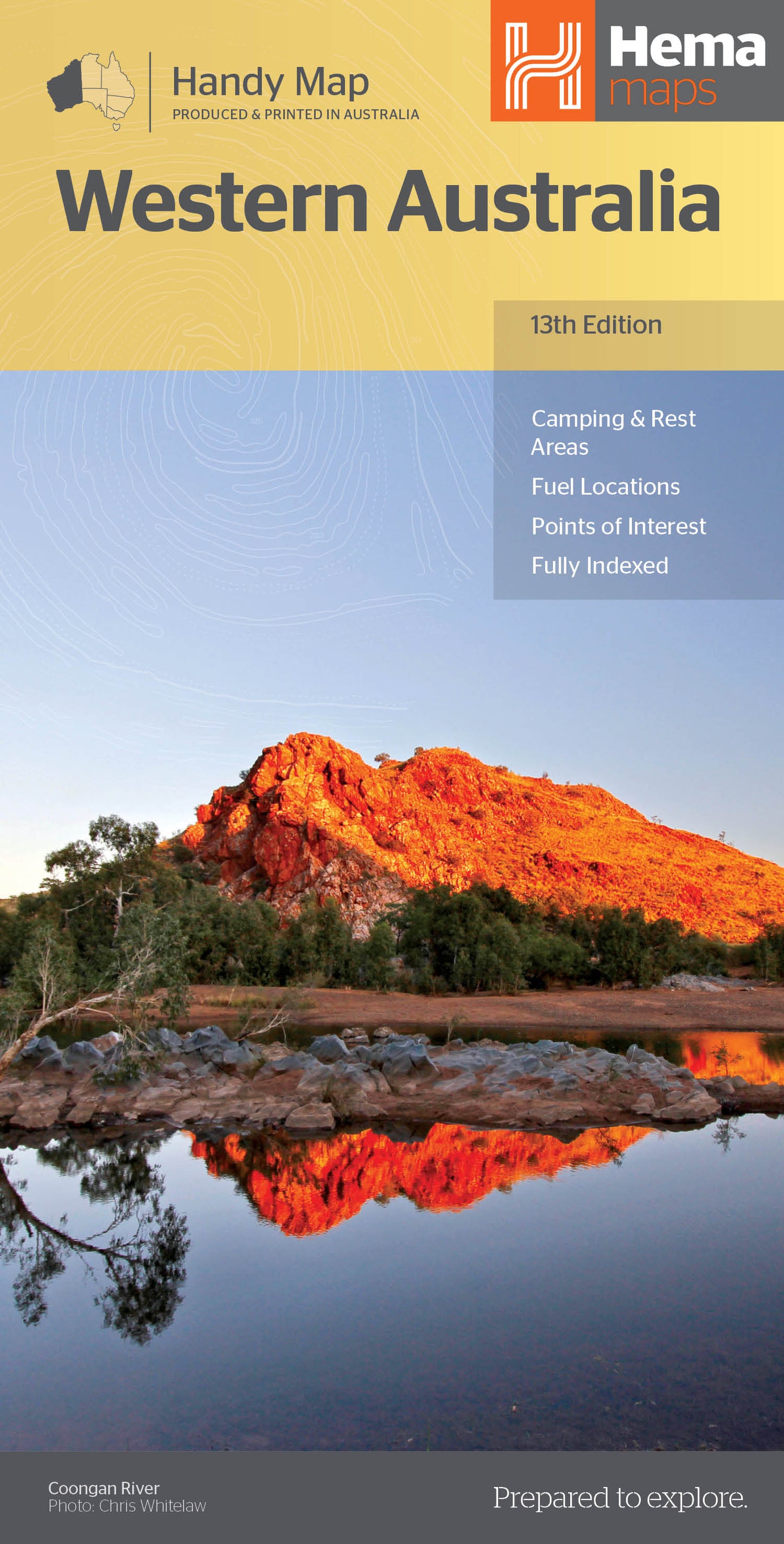 HEMA Western Australia Handy Map Edition 13 - 9321438001560