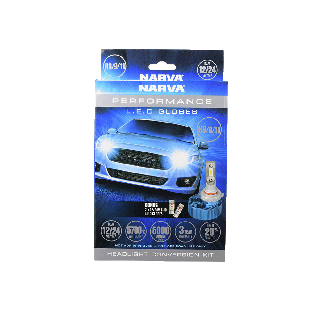 Narva H8/H9 LED Head Lamp Conversion Kit 12/12V - 18411