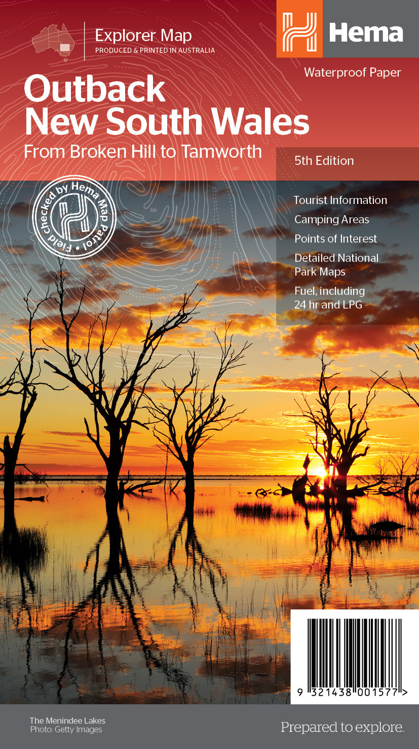 HEMA Outback New South Wales Map Edition 5 - 9781865006550