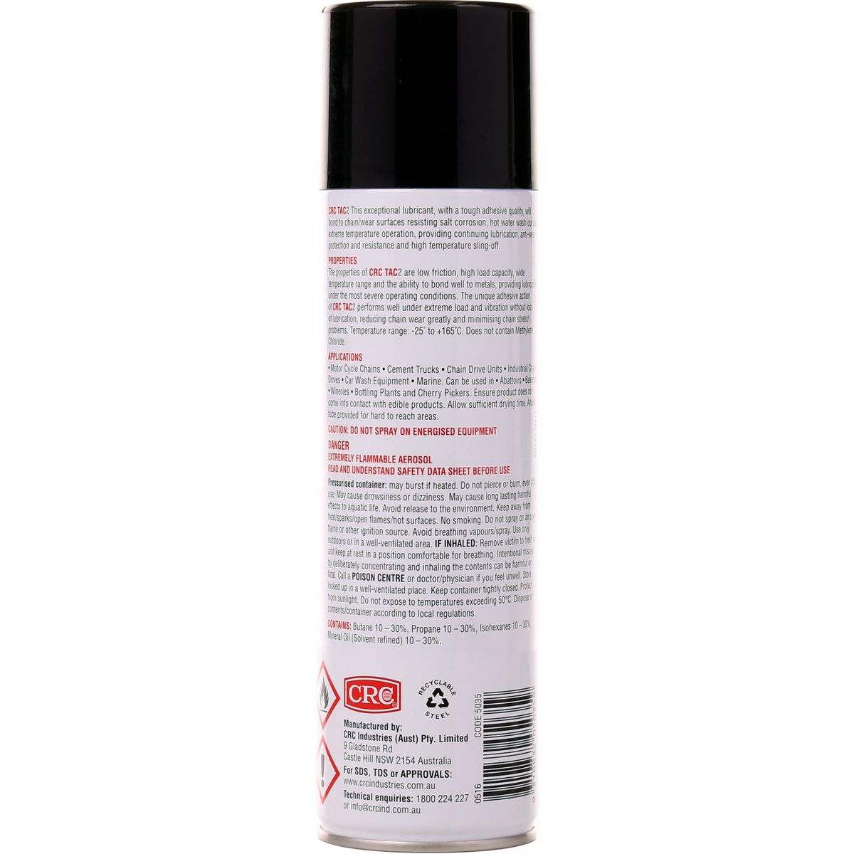 CRC Tac 2 Adhesive Lubricant Spray 300G - 5035