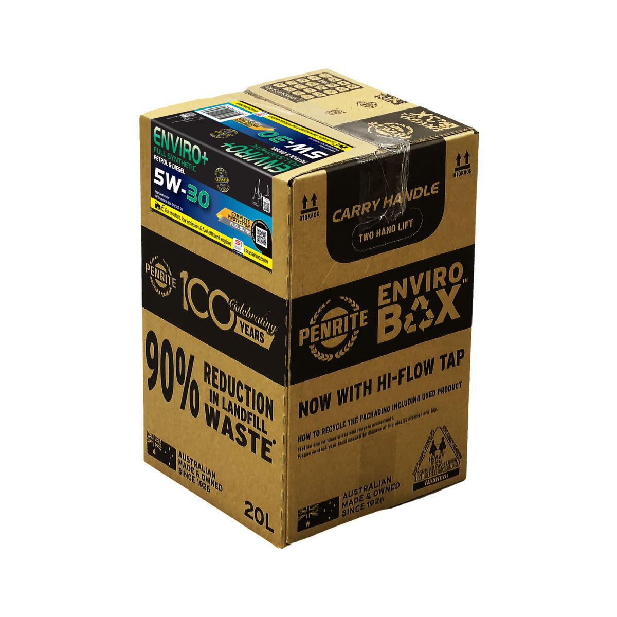 Penrite Enviro+ 5W-30 Engine Oil Enviro Box 20L - EPLUS5W30020BOX