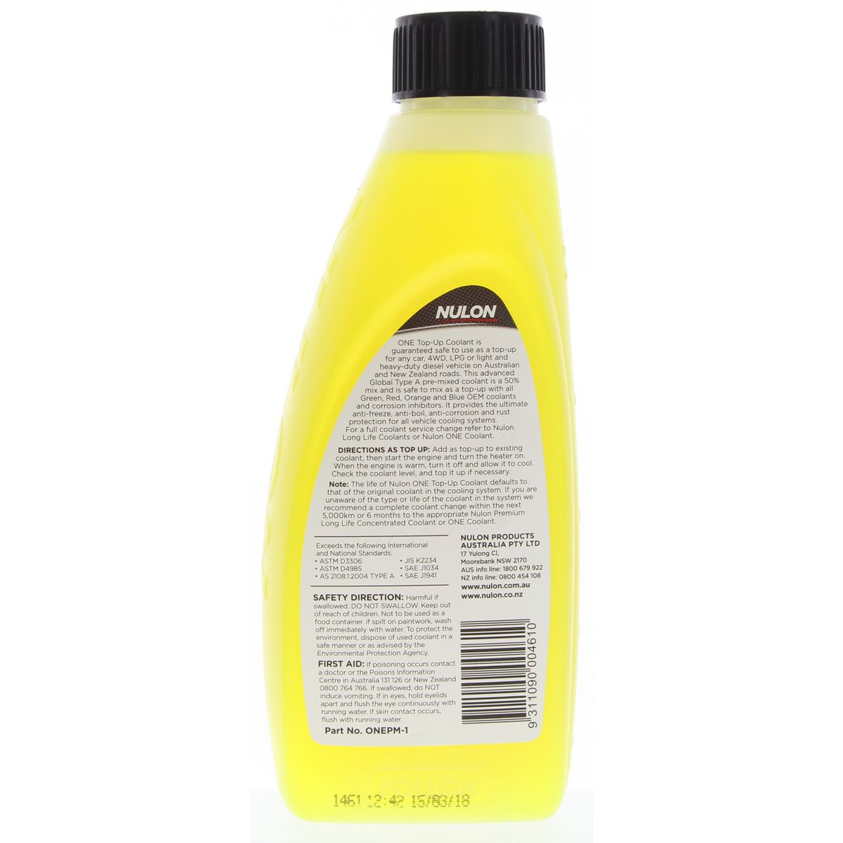 Nulon One Coolant Premix ONEPM-1 - ONEPM-1