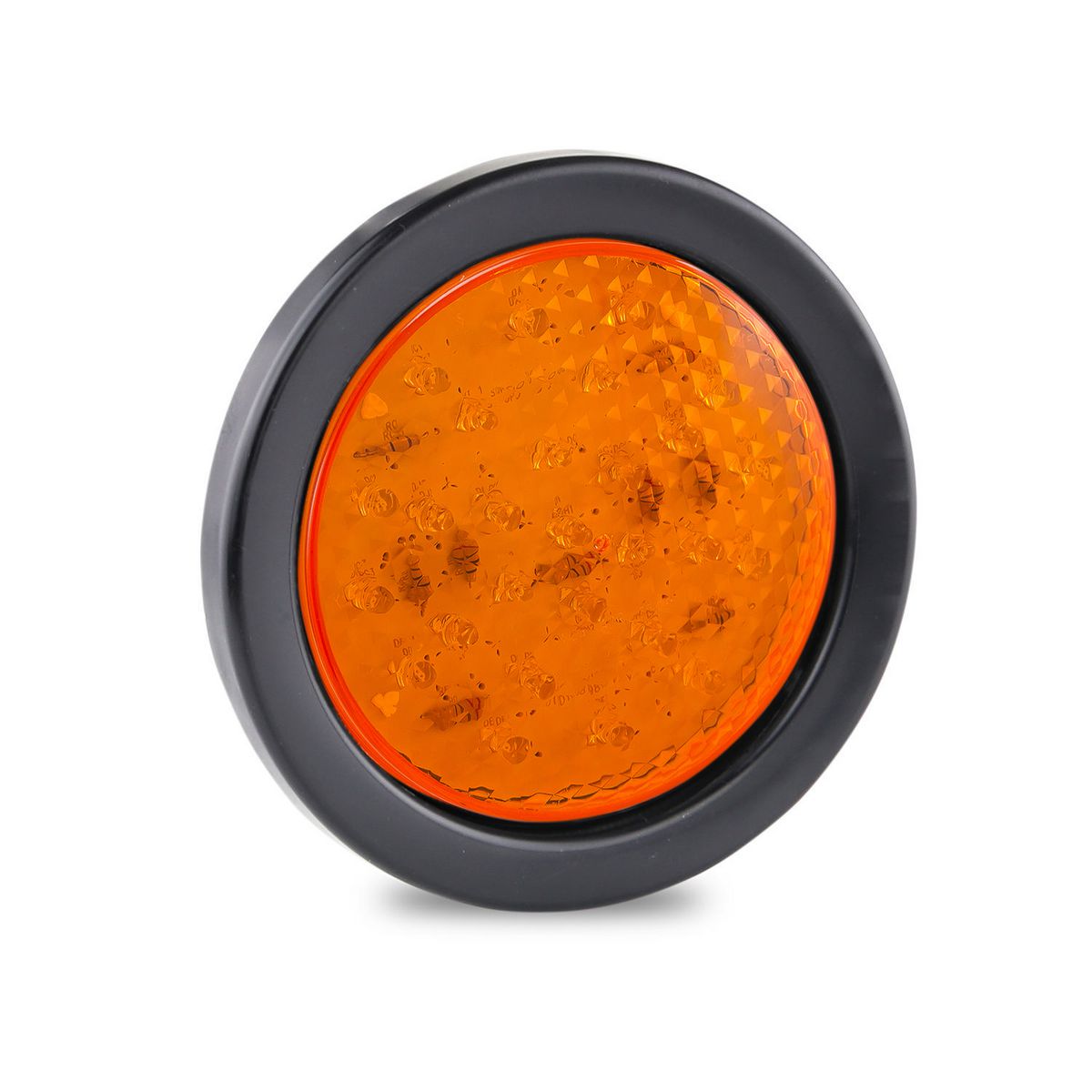 LED Autolamps LED Autolamps Indicator LED Light Round Amber Lens w/Rubber Grommet and Plug 12/24v - 110AMG