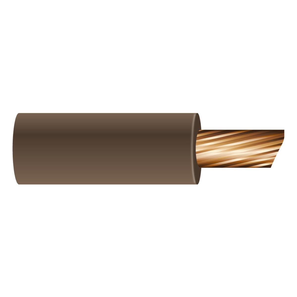 OEX Automotive Cable Single Core 4mm Brown 30M Roll - ACX0728