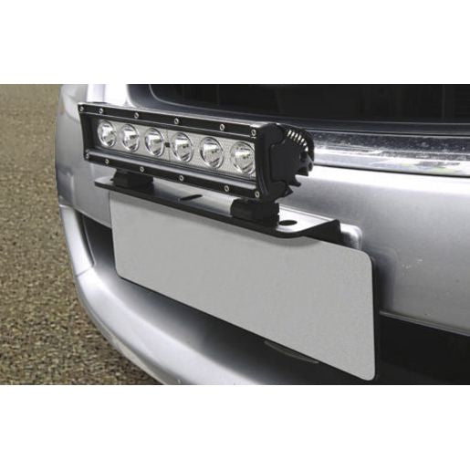 Maxi Trac 4x4 Universal Number Plate Light Mounting Bracket Black - MTNPLB