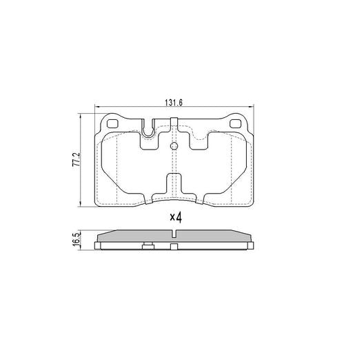 RDA Brakes Extreme Brake Pad Set Front - RDX2273SM
