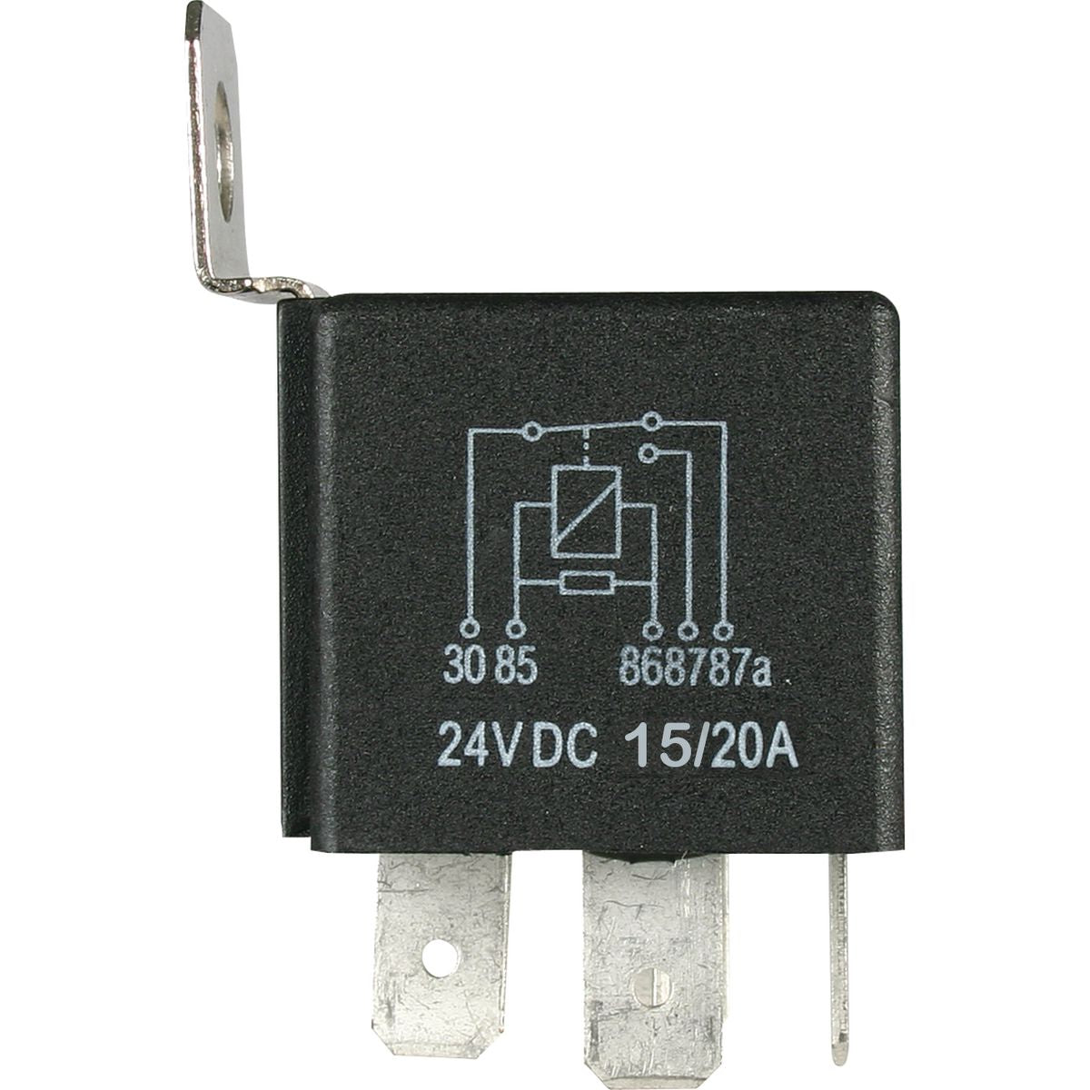 OEX Mini Relay 24V Change Over 15/20A 5 Pin - Resistor Protected, Sealed - ACX1943RBL