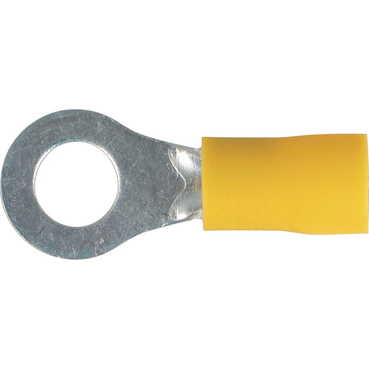 OEX Crimp Terminal Ring Yellow 6.3mm Vinyl (50 Pack) - ACX3060