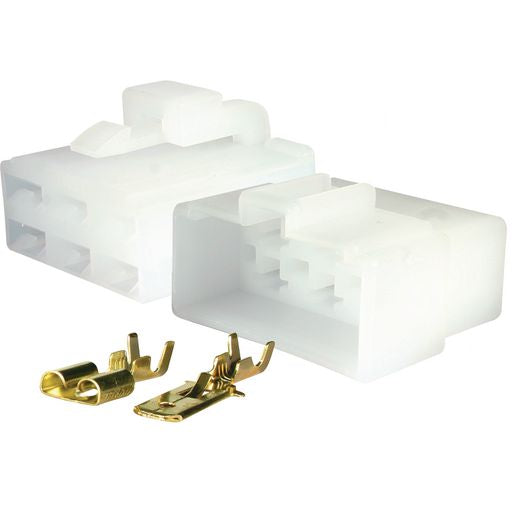 OEX QC Connector Male/Female White 6 Pole - 1 Kit - ACX2696BL