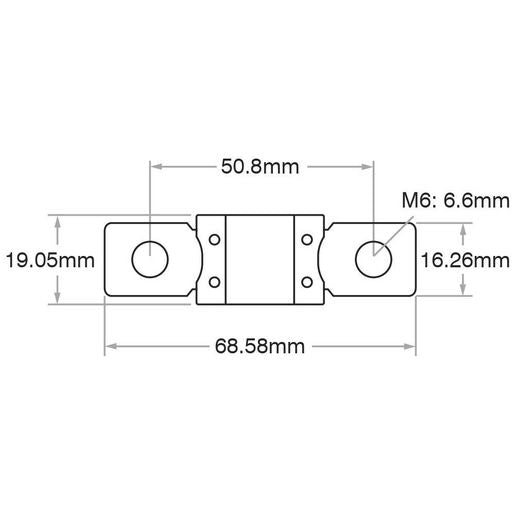 OEX Mega Fuse, 300A Bolt On - Pack of 5 - ACX6528