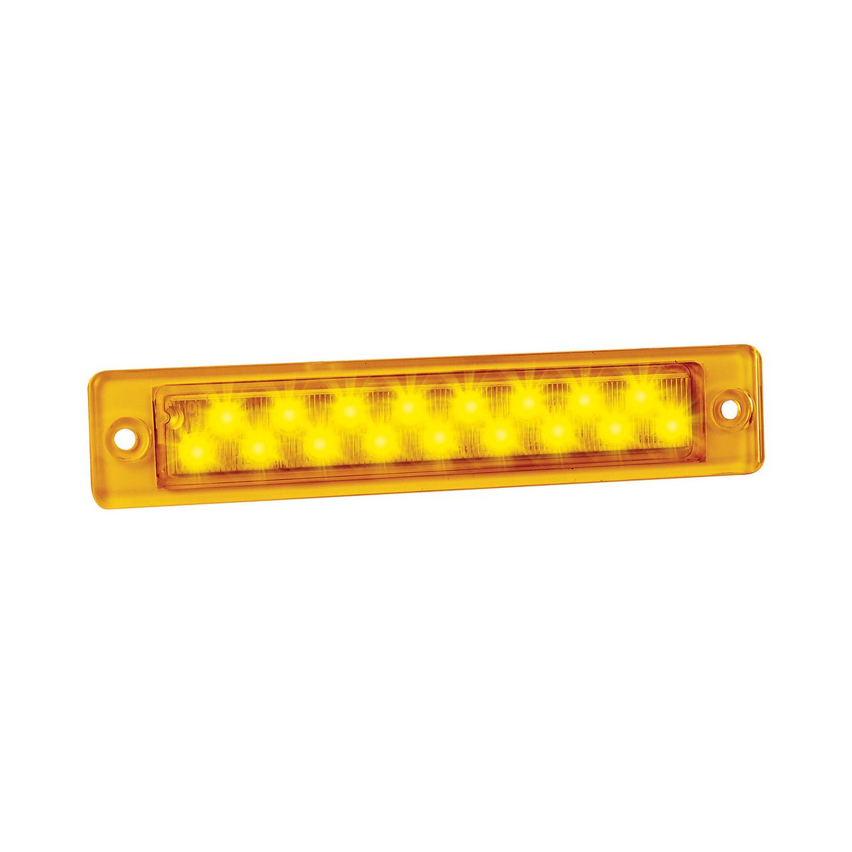 LED Autolamps 12V LED Slimeline Indicator Lamp With Amber Lens - 25A12