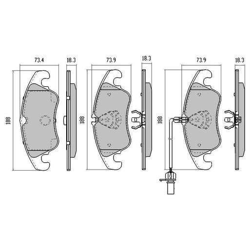 RDA Brakes Extreme Brake Pad Set Front - RDX2242SM