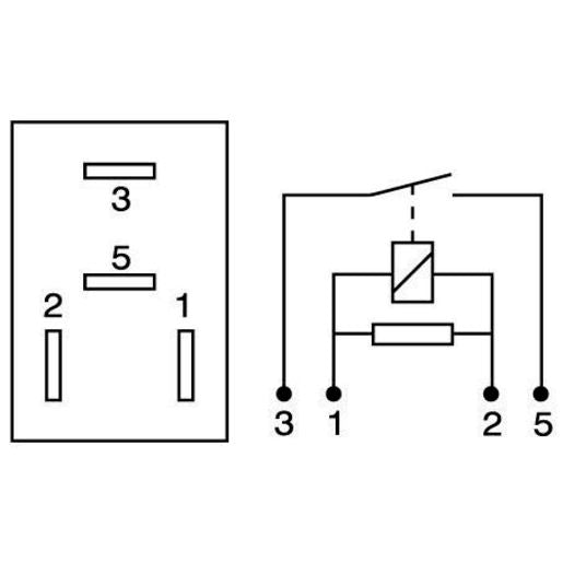 OEX Micro Relay 24V Normally Open 15A - Resistor Protected, Sealed - ACX1982BL