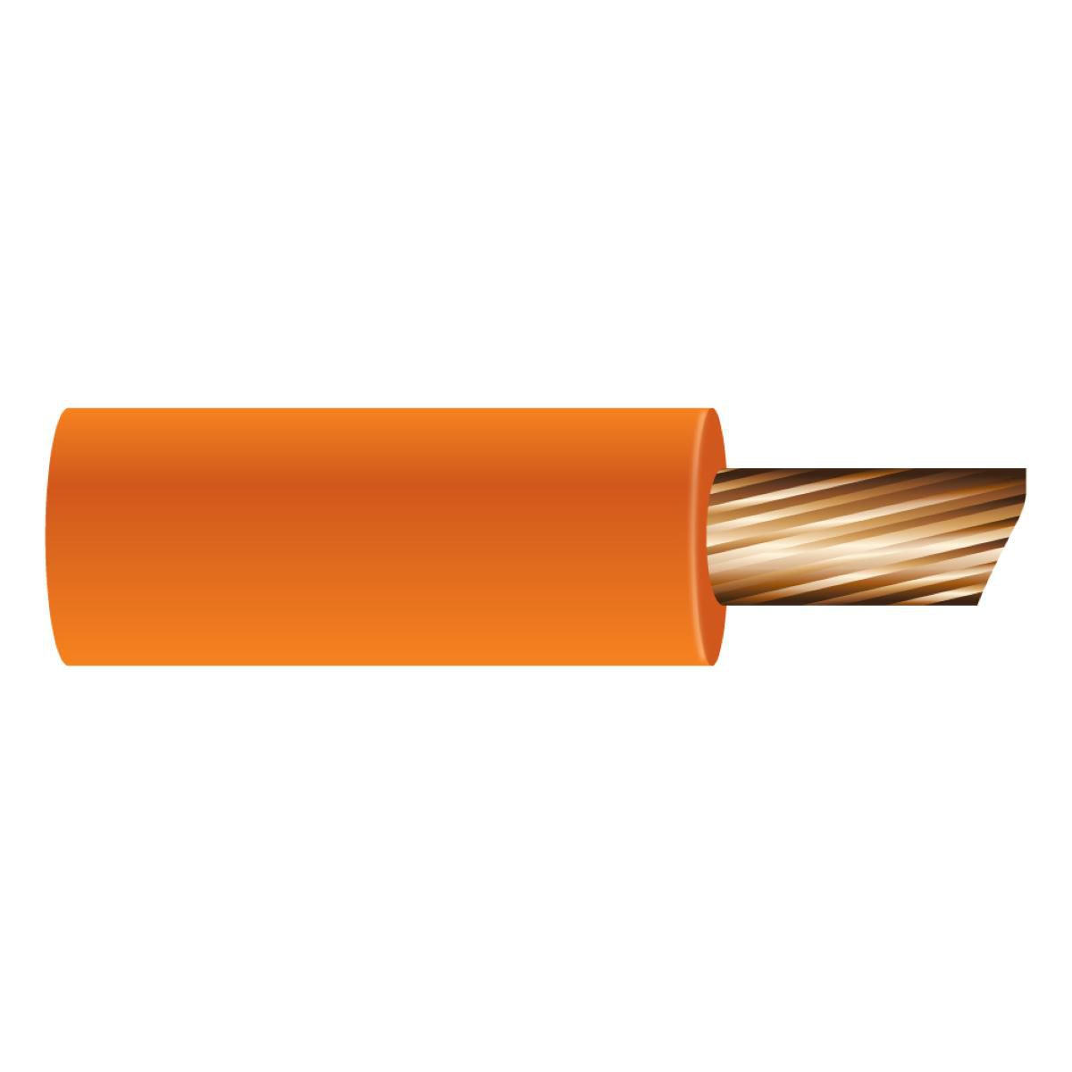 OEX Automotive Cable Single Core 4mm Orange 30M Roll - ACX0730