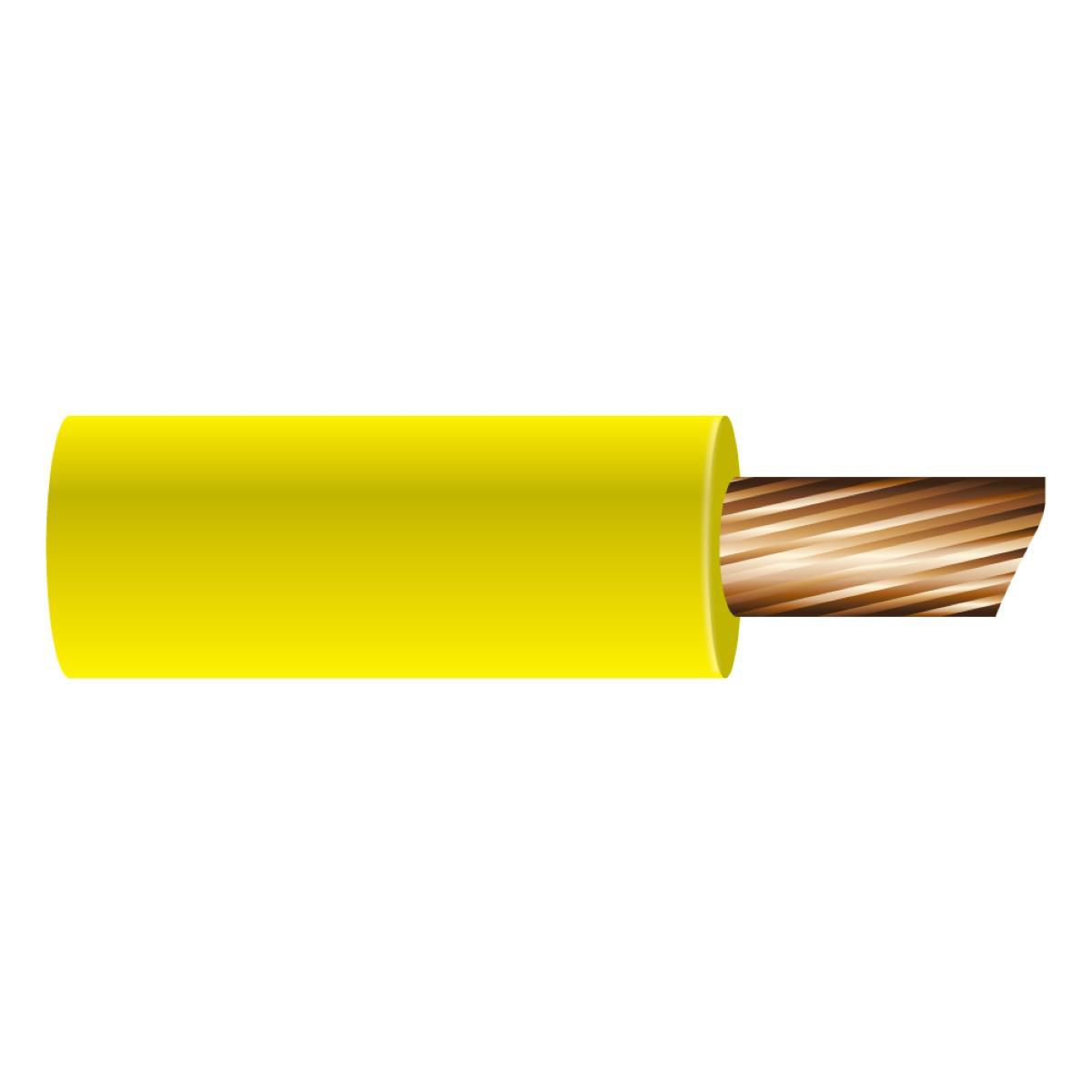 OEX Automotive Cable Single Core 4mm Yellow 30M Roll - ACX0729
