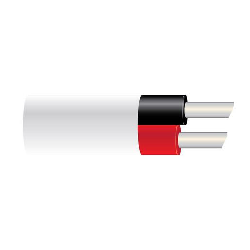 OEX Tinned Marine Cable Twin Core 3mm Red/Black W/White Sheath 50M Roll - ACX0970