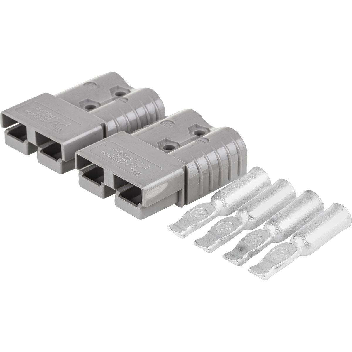 OEX 120A Genuine Anderson Connector, Grey - 1 Pair with Terminals - ACX2767