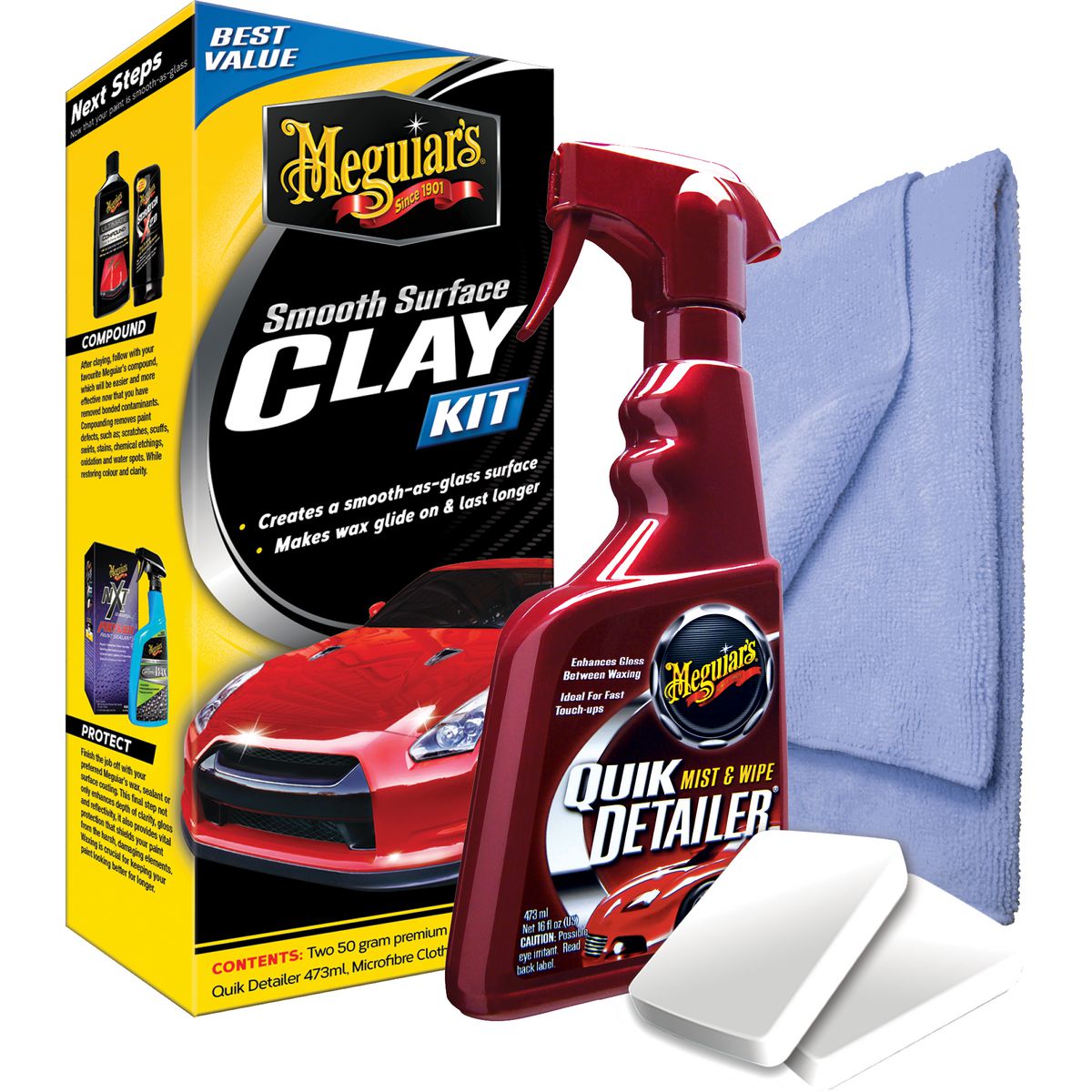 Meguiar's Smooth Surface Clay Kit - G1120