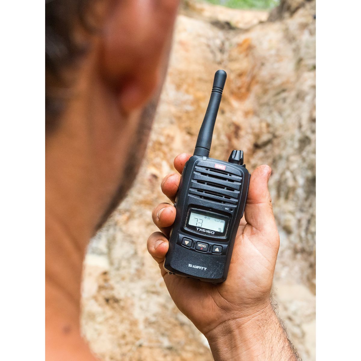 GME 5/1 Watt UHF CB Handheld Radio including Accessories Twin Pack - TX6160TP