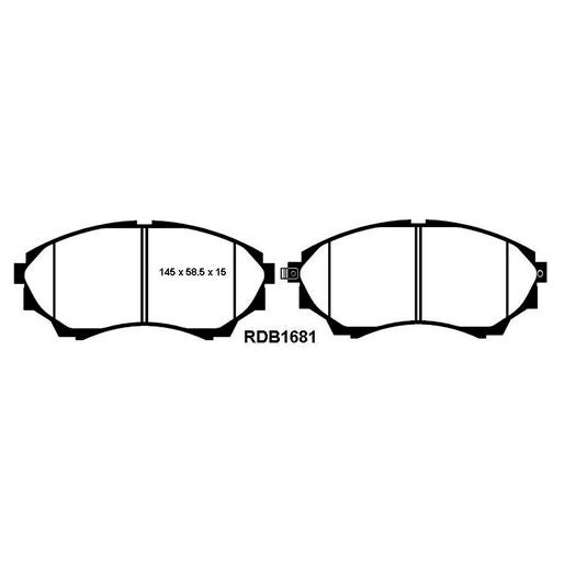 RDA Brakes Extreme Brake Pad Set Front - RDX1681SM