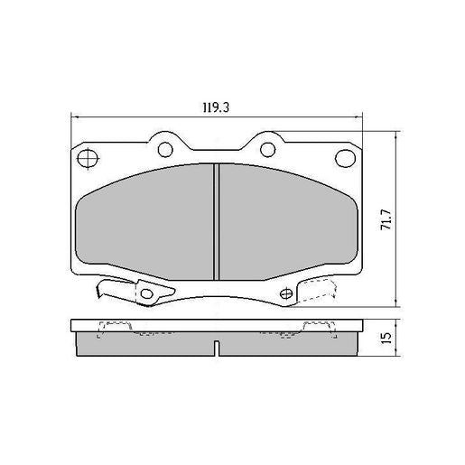RDA GP Max Brake Pad Set Front - RDB1199