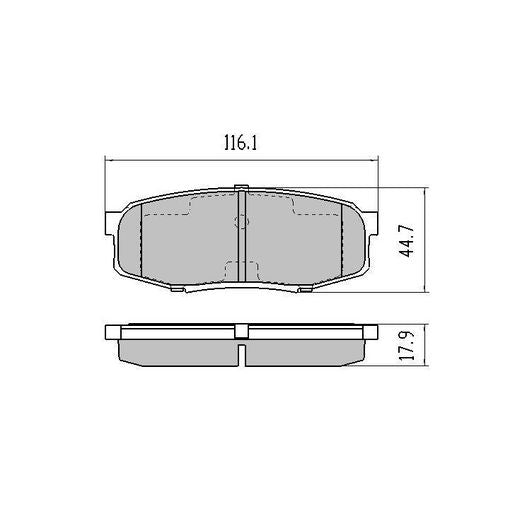 RDA Brakes Extreme Brake Pad Set Rear - RDX2037SM