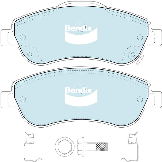 Bendix 4WD Brake Pads Set Front - DB2271-4WD
