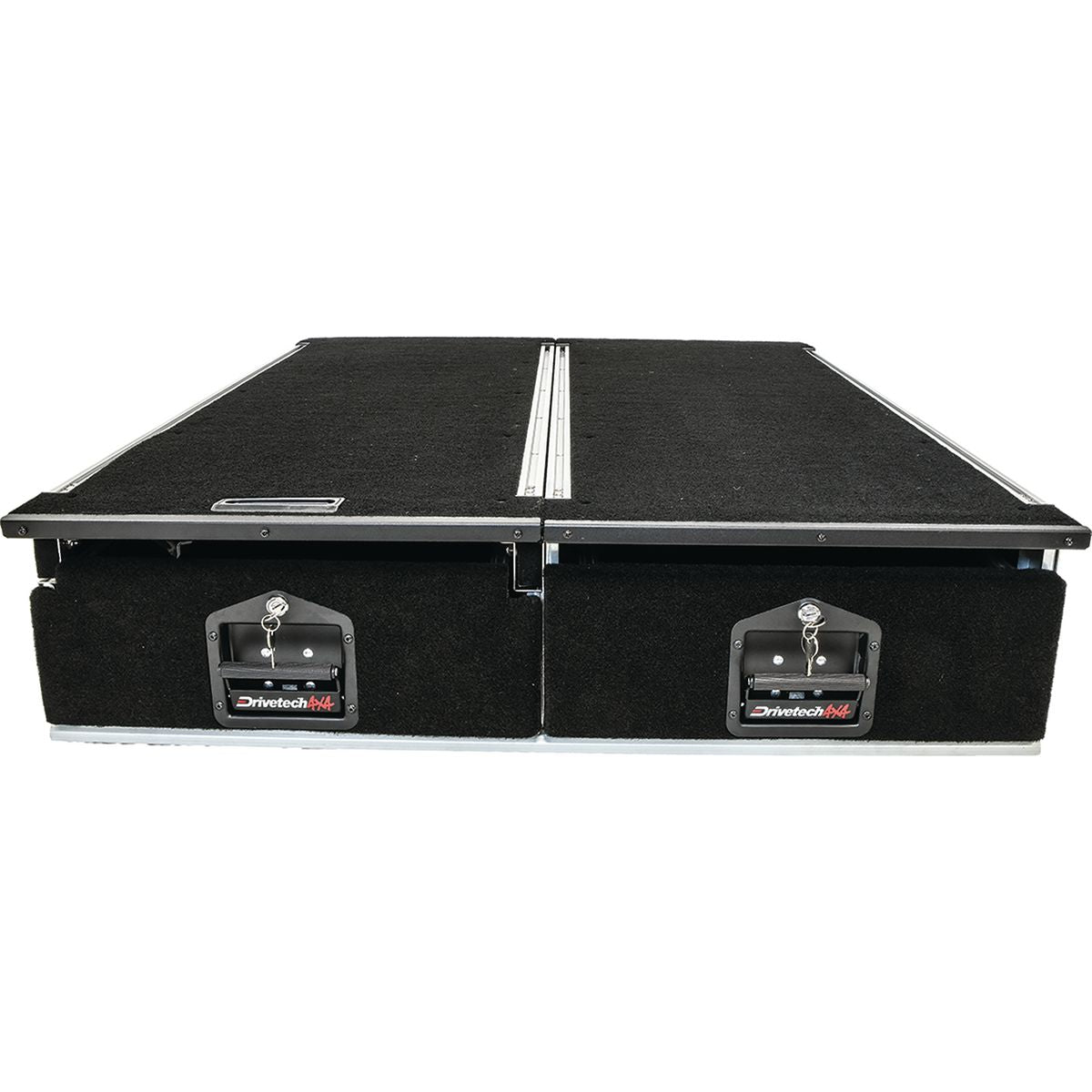 Drivetech4x4 Vehicle Drawer Twin Alu 1300 inc. Fridge Slide - DT-DS1300T
