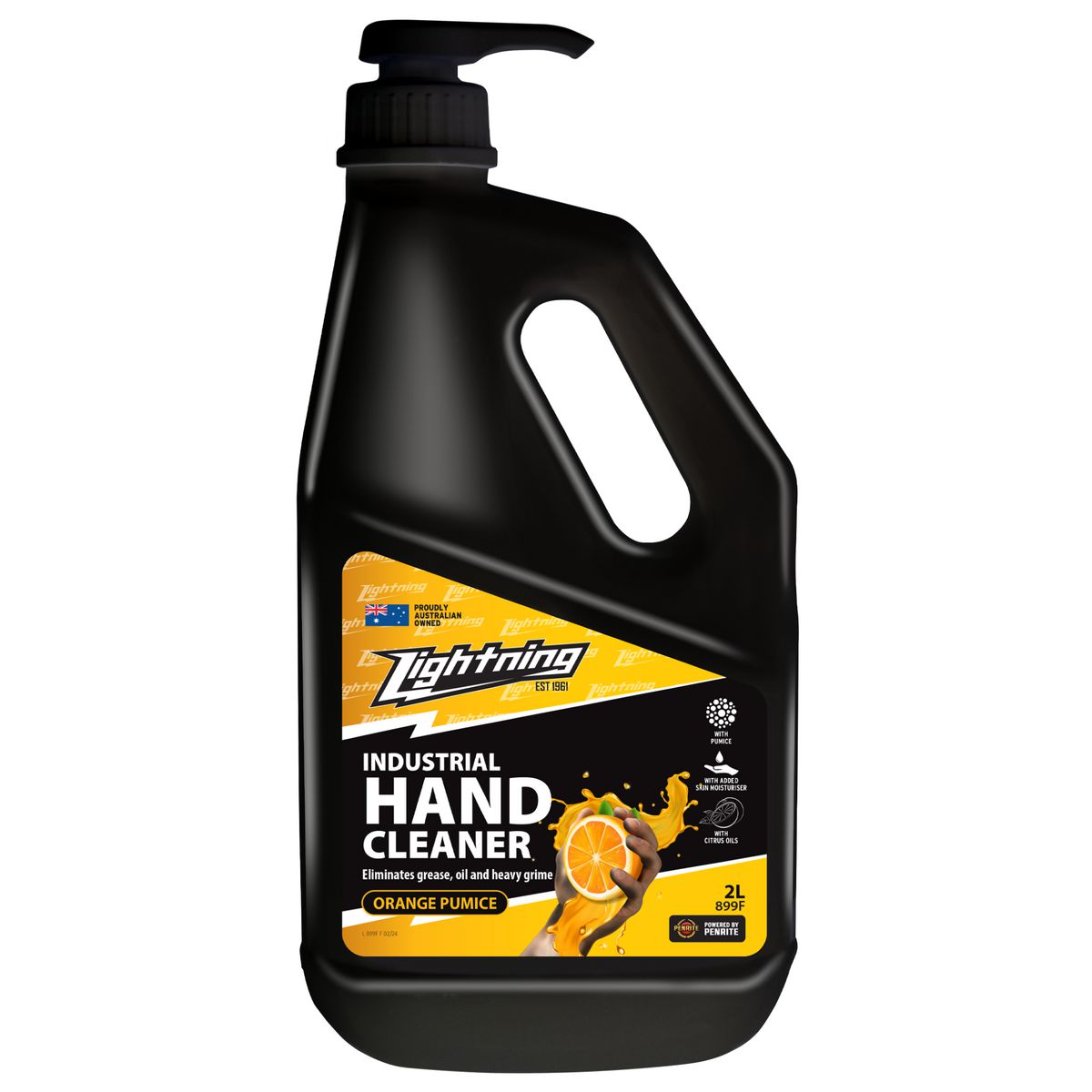 Lightning Industrial Hand Cleaner Orange Pumice 2L - 899F