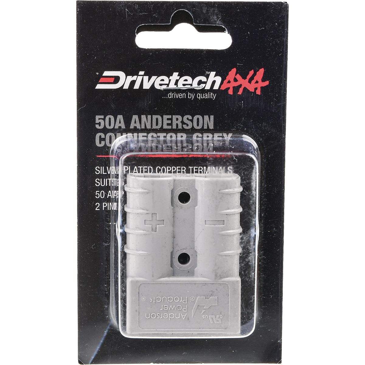 Drivetech 4x4 50A Anderson Connector Grey - DT-06960