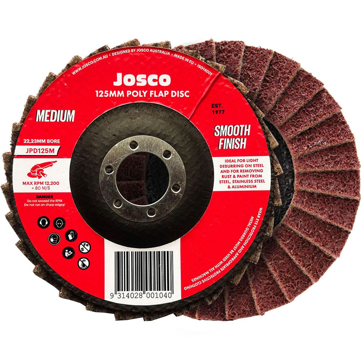 JOSCO Poly Flap Disc 125mm Medium - JPD125M