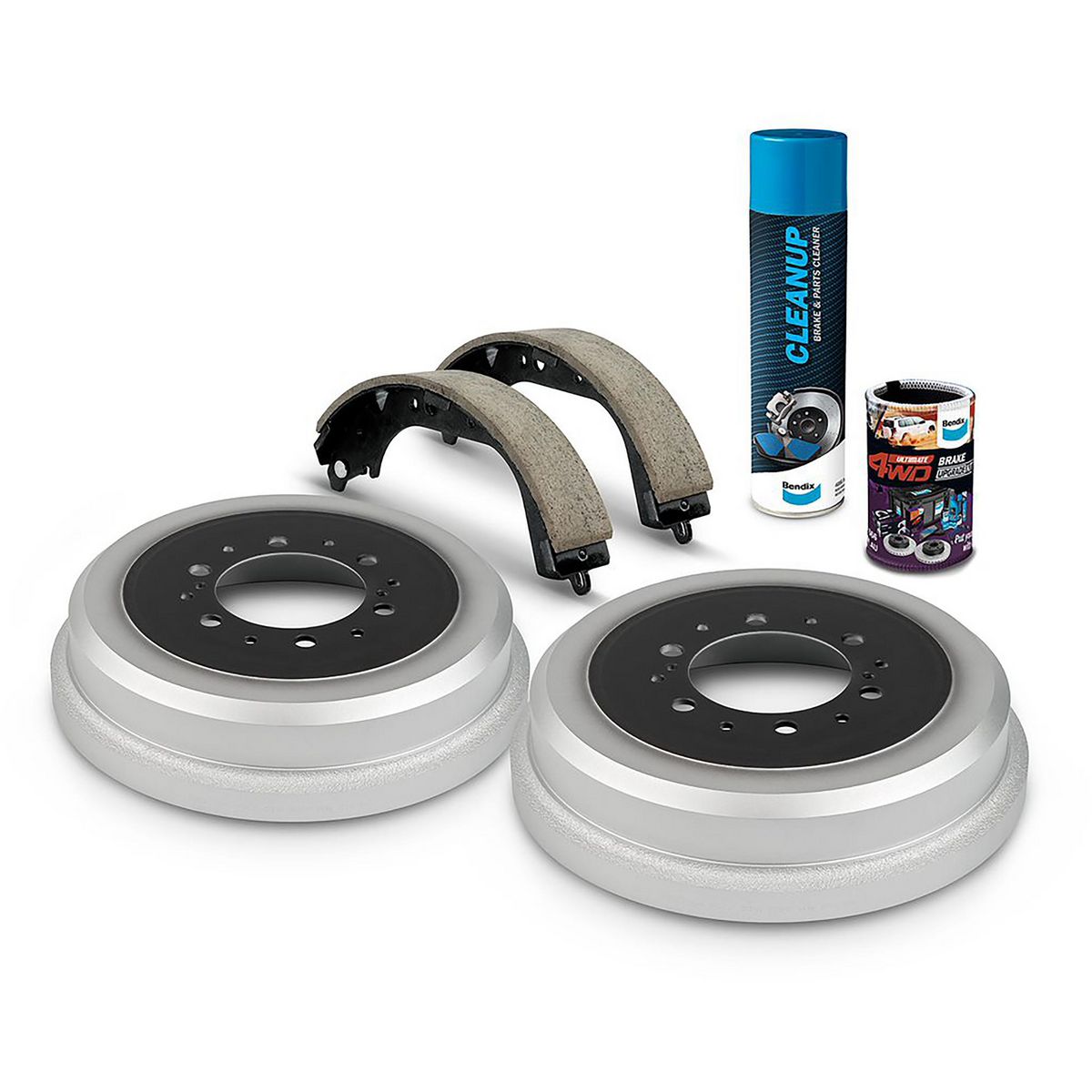 Bendix Ultimate 4WD Drum Brake Upgrade Kit Rear - U4WD-DBUK730