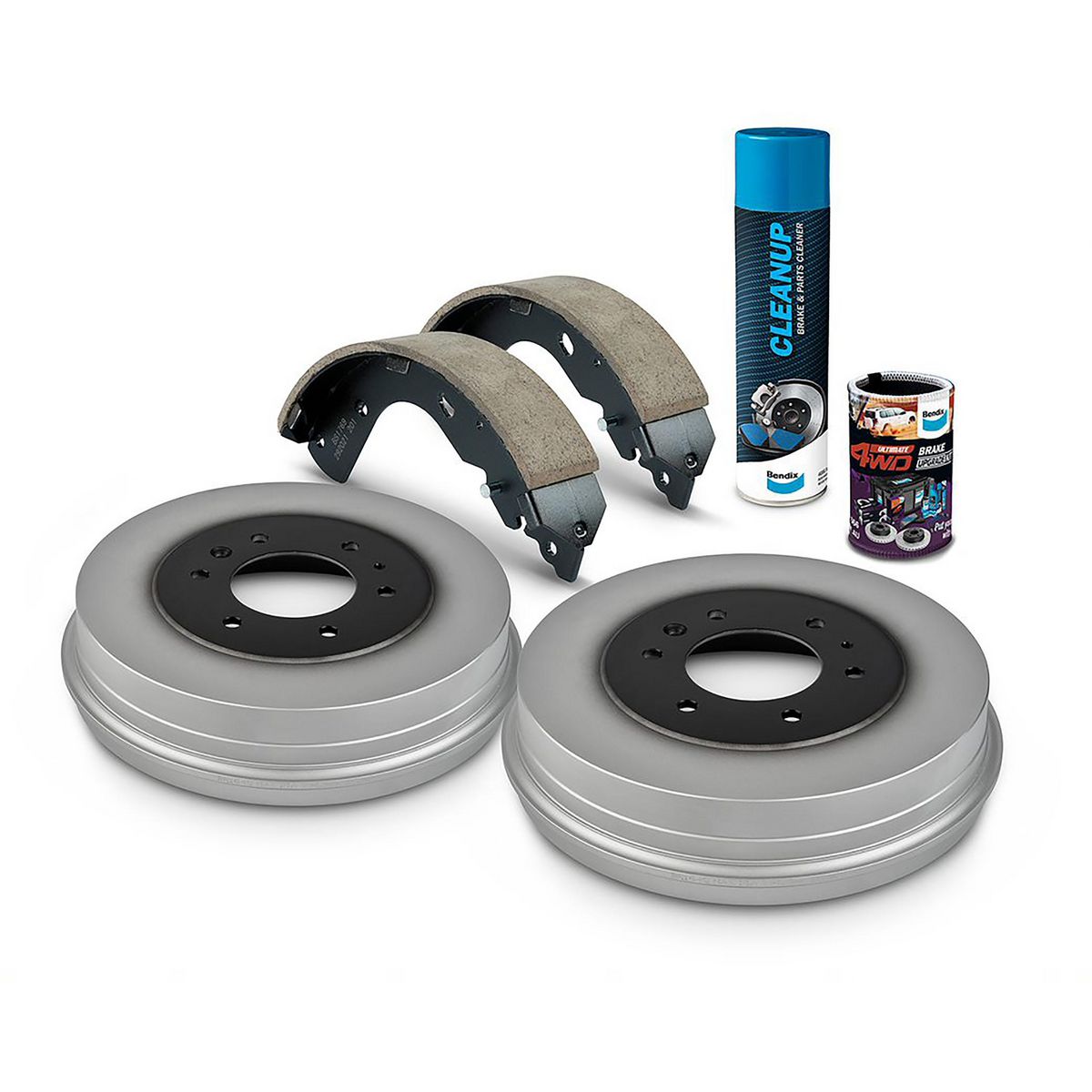 Bendix Ultimate 4WD Drum Brake Upgrade Kit Rear - U4WD-DBUK731