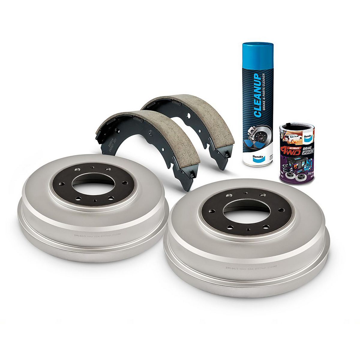 Bendix Ultimate 4WD Drum Brake Upgrade Kit Rear - U4WD-DBUK711