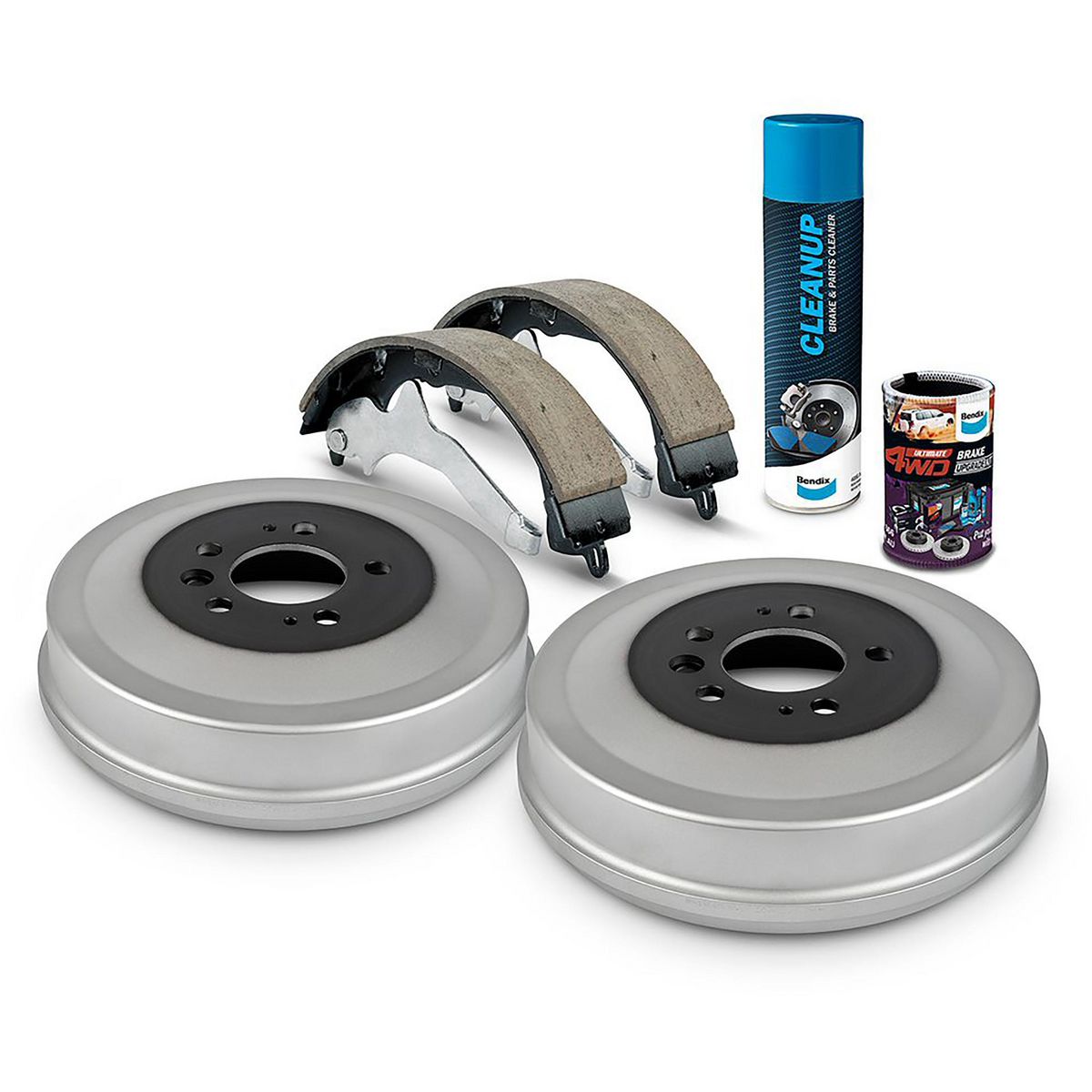 Bendix Ultimate 4WD Drum Brake Upgrade Kit Rear - U4WD-DBUK714