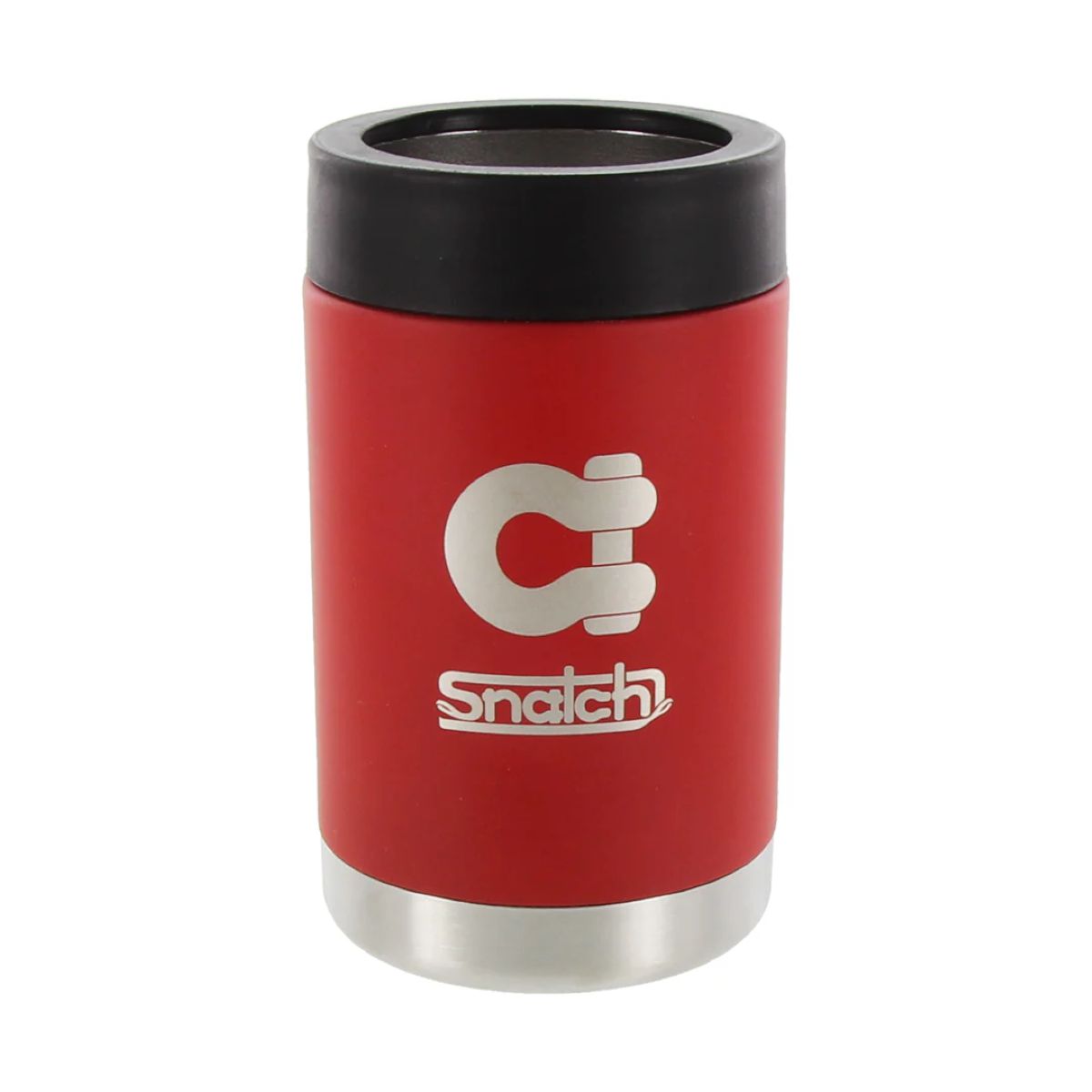 Stubby Cooler Stainless Steel Red - SNSTC-R