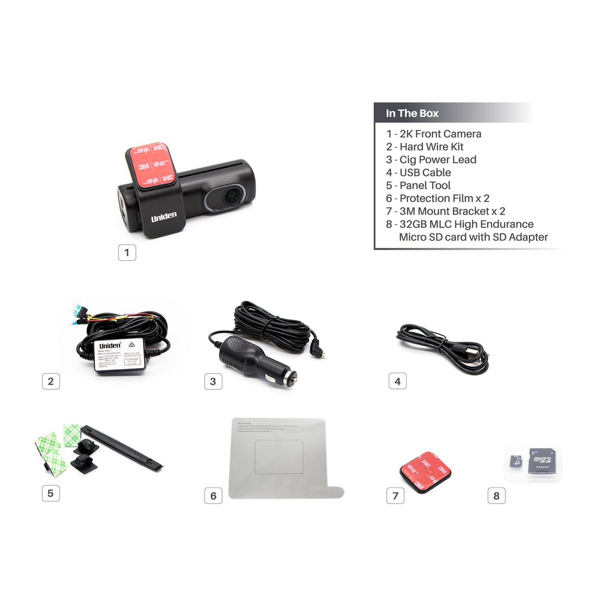 Uniden 2.5K Front Facing Dash Cam - DASHVIEW S