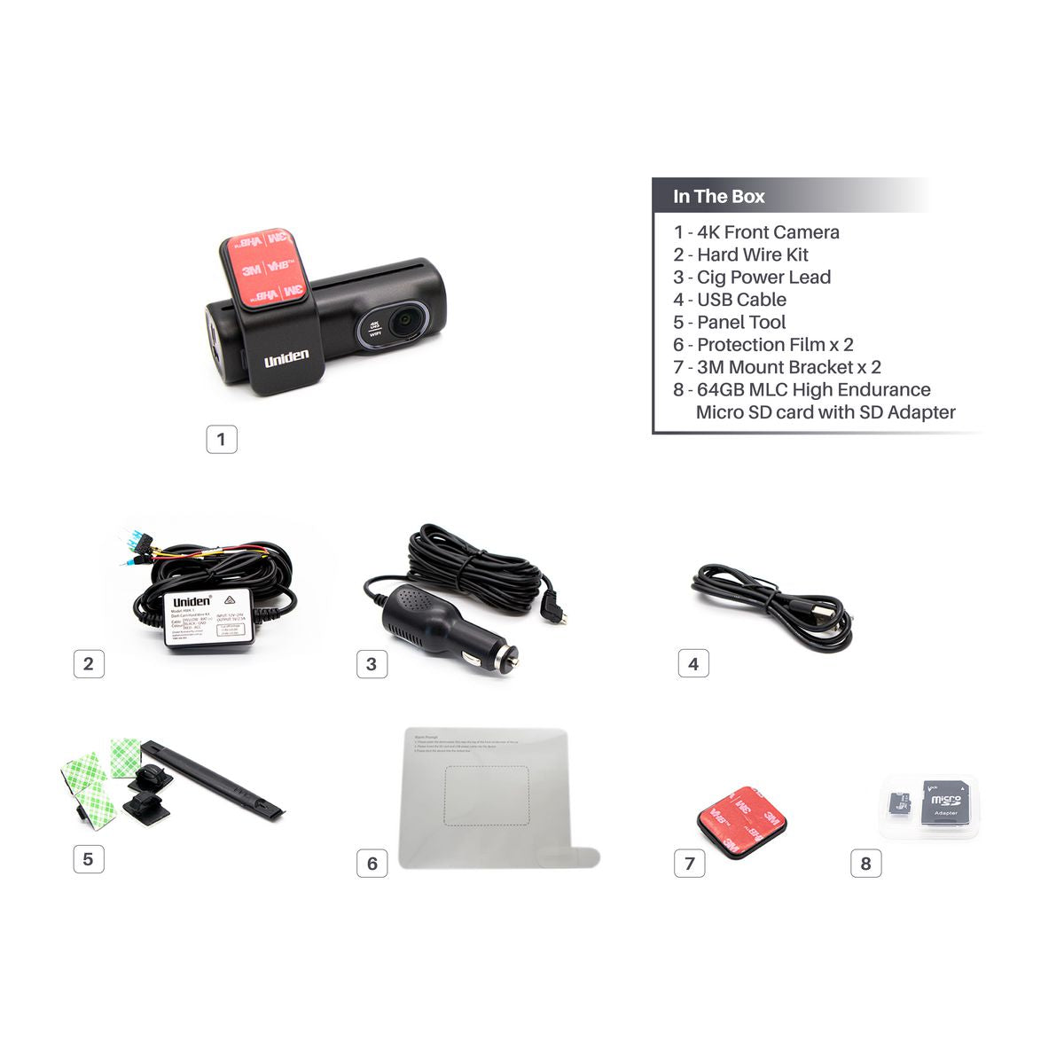 Uniden 4K Front Facing Dash Cam - DASHVIEW SX