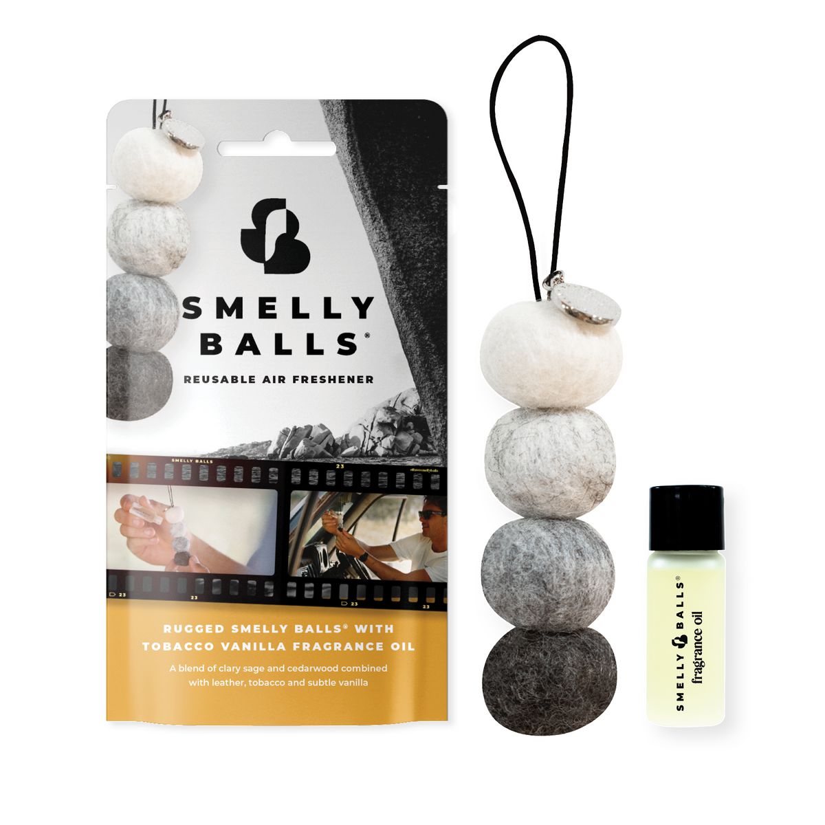 Smelly Balls Rugged - Tobacco 5ml Set - Pouch - ARSBSRGHT