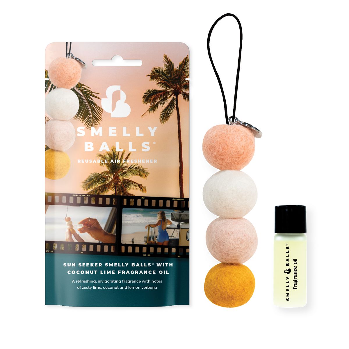 Smelly Balls Sun Seeker - Coconut Lime 5ml Set - Pouch - ARSBSSSDT