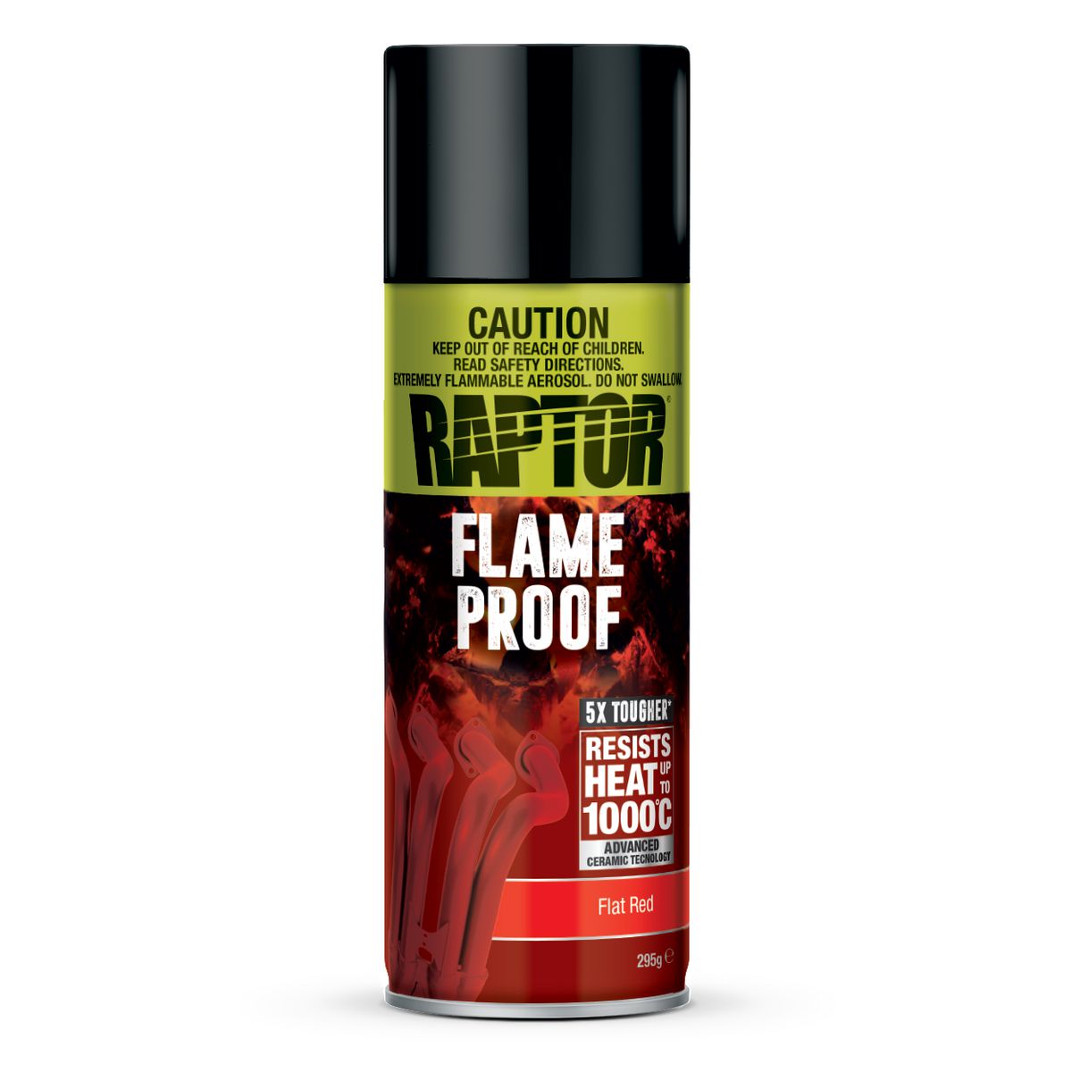 Raptor Flameproof Paint Flat Red 295G - RFLFR/AL
