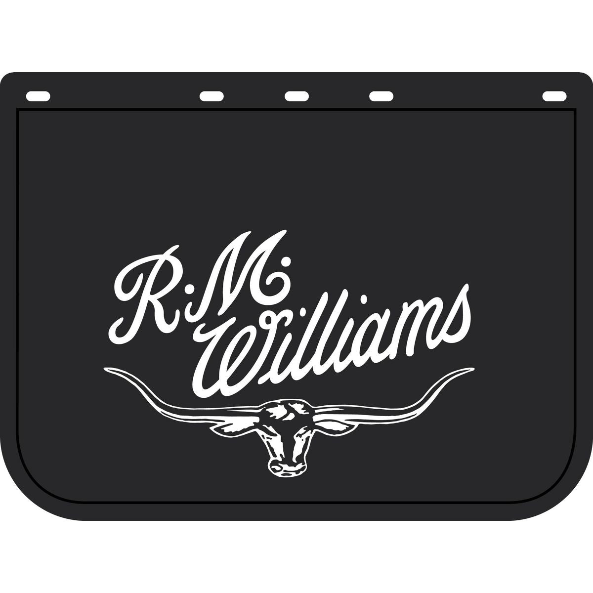 R. M. Williams RMW Mud Flap 45 x 60cm Black/White - Single - MDRMWD