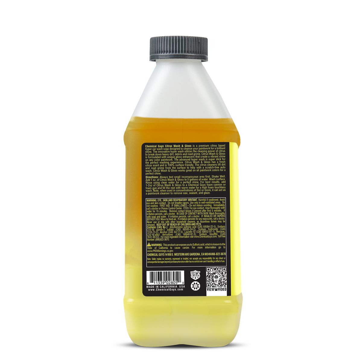 Chemical Guys Citrus Wash And Gloss Concentrated Car Wash - CWS_301_64