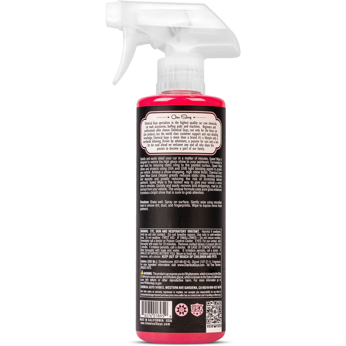 Chemical Guys Speed Wipe Quick Detailer 473ml - WAC_202_16