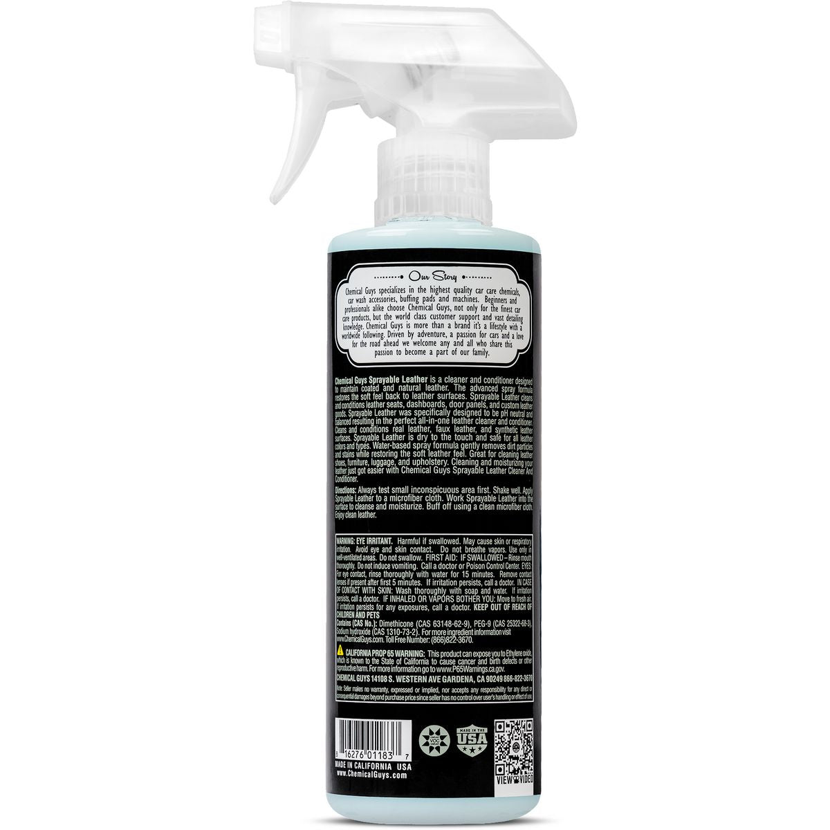 Chemical Guys Sprayable Leather Cleaner And Conditioner In One 473ml - SPI_103_16
