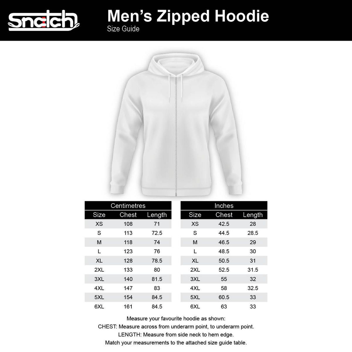 Snatch Logo Hoodie Black - SM2311BK
