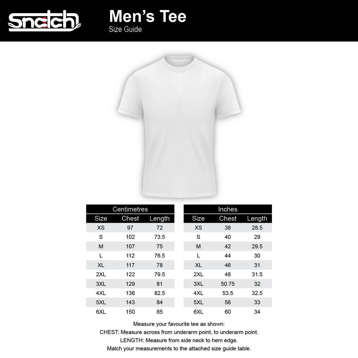 Snatch Logo Stack T-Shirt Black - SM1311BK