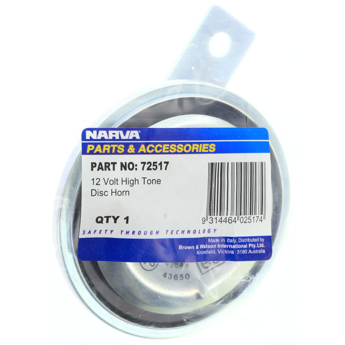 Narva Disc Horn 12V 118dB - 72517