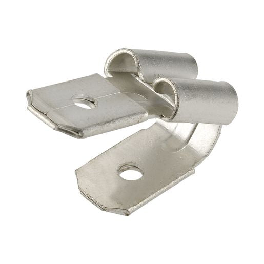 Narva Crimp Terminal 2 Way Male/Female Blade Connector Non Insulated 6.3mm 17Pk - 56028BL