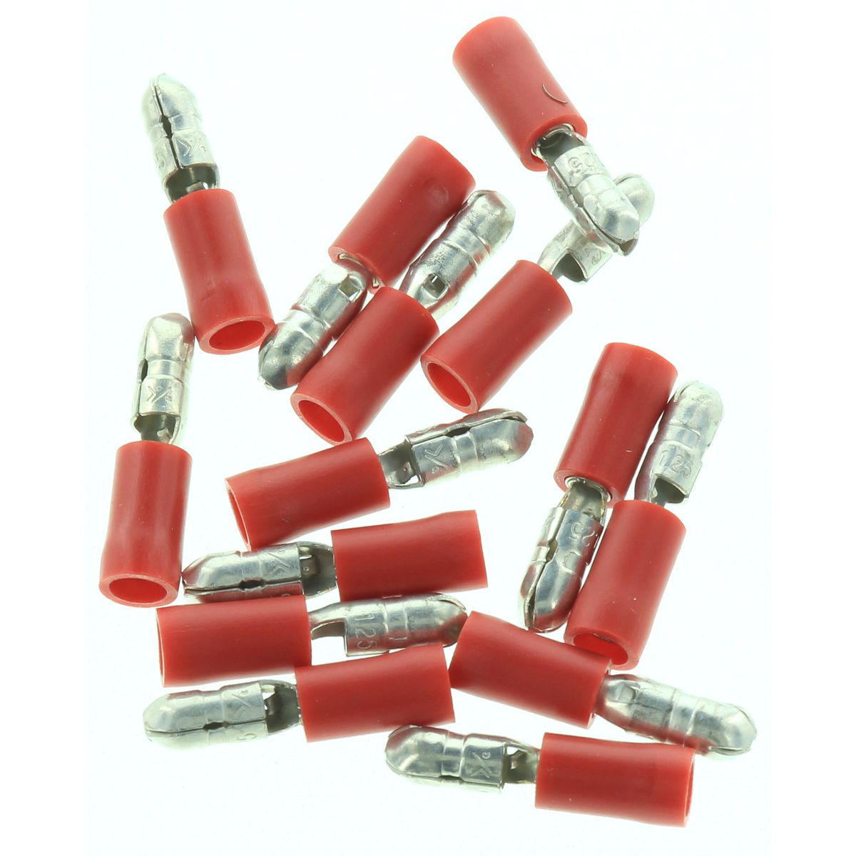 Narva Crimp Terminal Male Bullet Red Insulated 4.3mm 14 Pce - 56046BL